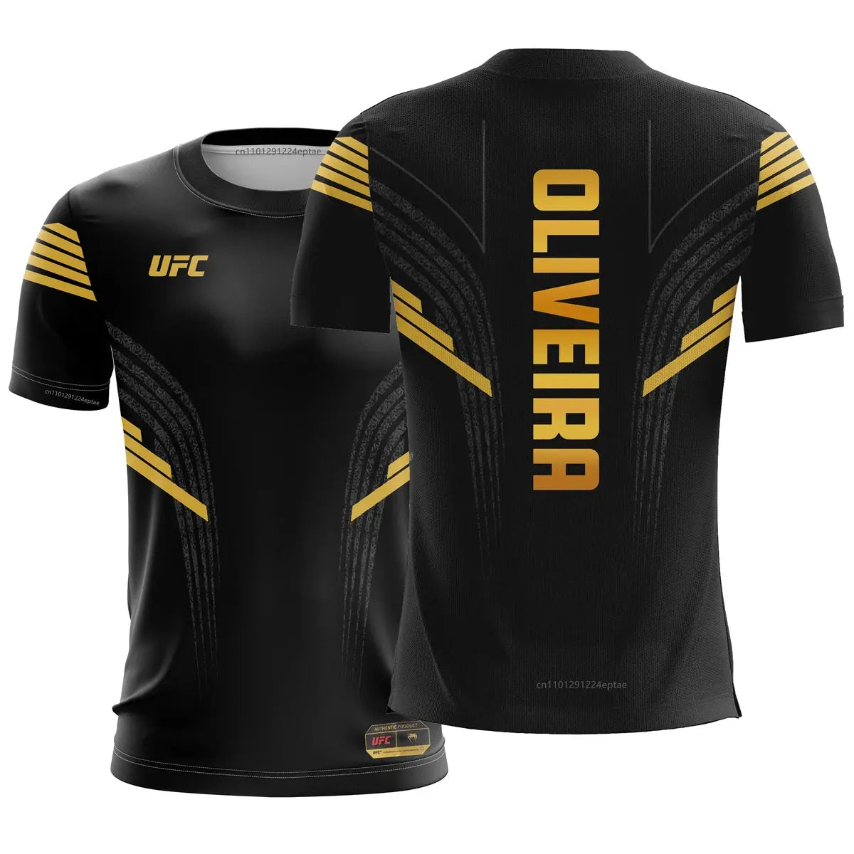 UFC MMA Oliveira T-shirts Brazilian Mixed Martial Artist Men's Fight Night Champion Jersey Summer Male GYM Breathable Tees Tops UFC Fight Night Store
